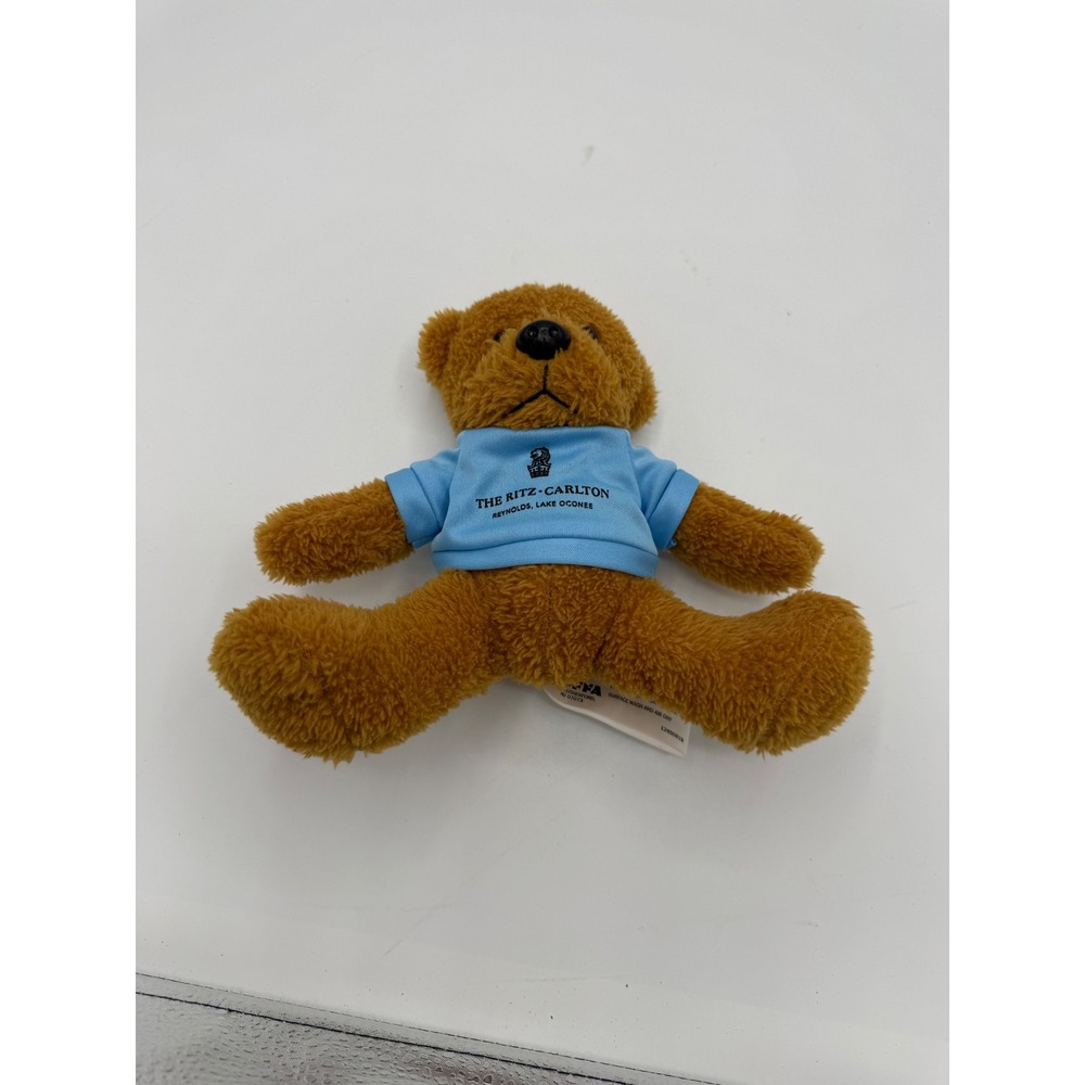 Goffa Brown Bear Plush Stuffed Animal Toy Ritz Carlton Lake Oconee Shirt 7"
